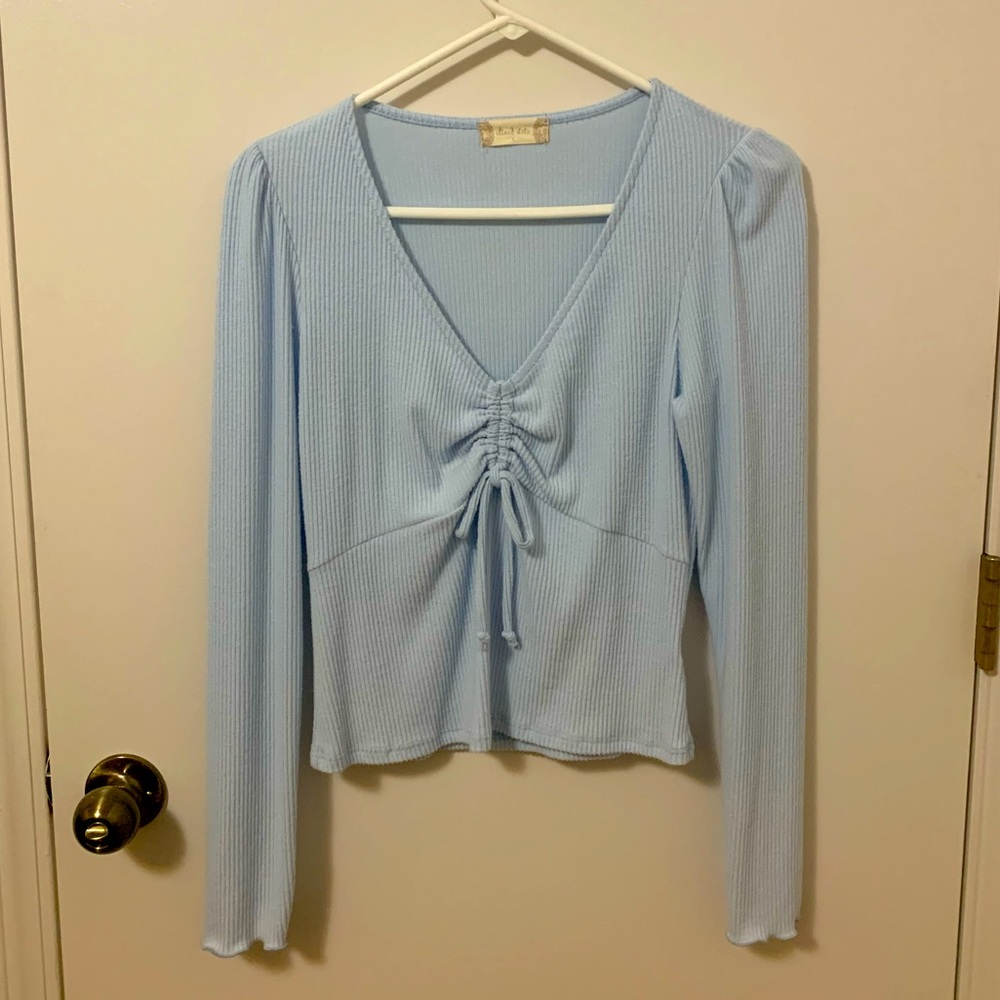 Altar’d State Semi Clinch High Waisted Knit Shirt